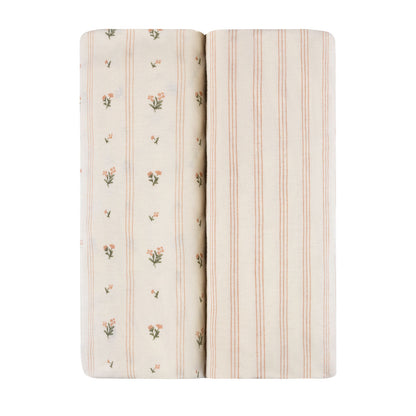 Ely's & Co. Cotton Pack N Play/ Porta Crib Sheet - 2 Pack