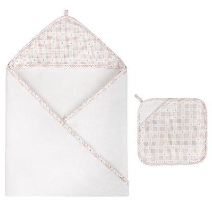 Ely's & Co. Hooded Towel With Pocket Wash Cloth