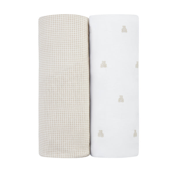 Ely's & Co. Cotton Crib Sheet - 2 Pack