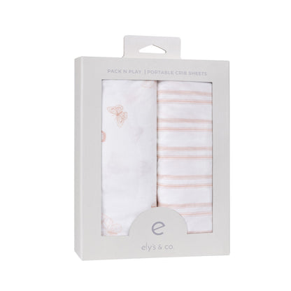 Ely's & Co. Cotton Pack N Play/ Porta Crib Sheet - 2 Pack