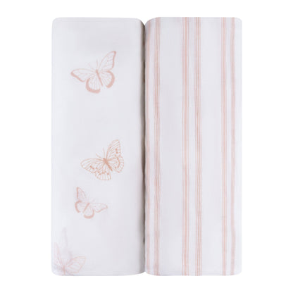 Ely's & Co. Cotton Pack N Play/ Porta Crib Sheet - 2 Pack