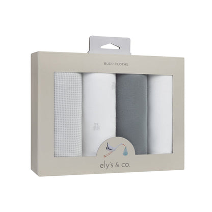 Ely's & Co. Jersey Absorbent Burp Cloths - 4 Pack