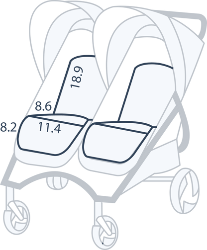 Valco Baby Duo Trend Double Stroller Sport Edition