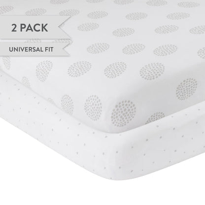 Ely's & Co. Cotton Crib Sheet - 2 Pack