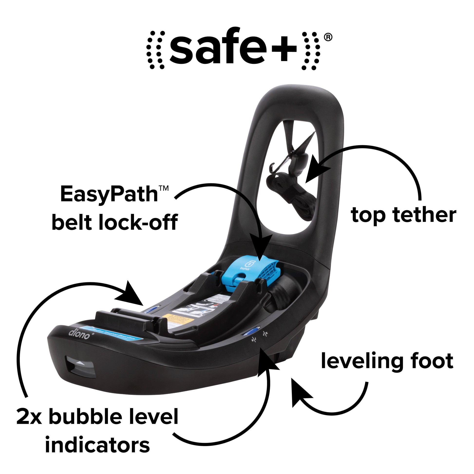Diono LiteClik 30 XT SafePlus Infant Car Seat Base – Swaddles Baby