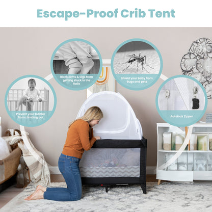 Pro Baby Safety Premium Mesh Mini Crib Tent