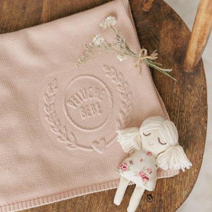Peluche Embossed Knit Blanket