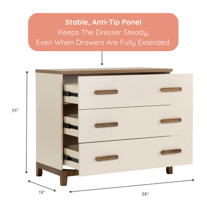 dadada LaLa Little 3-Drawer Dresser