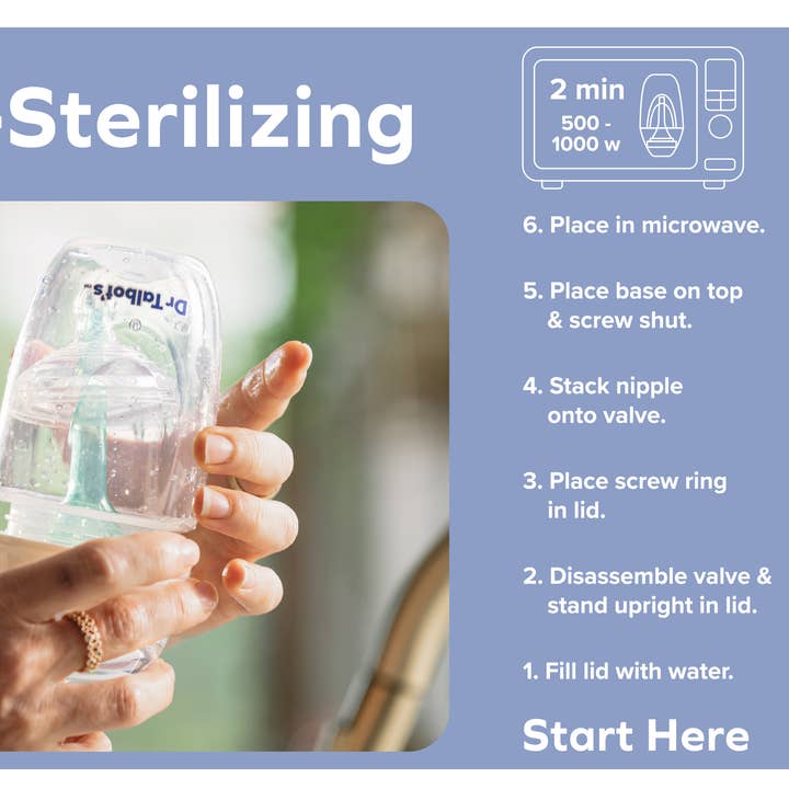 Dr. Talbot's Anti-Colic Self-Sterilizing Baby Bottle | 6 oz.