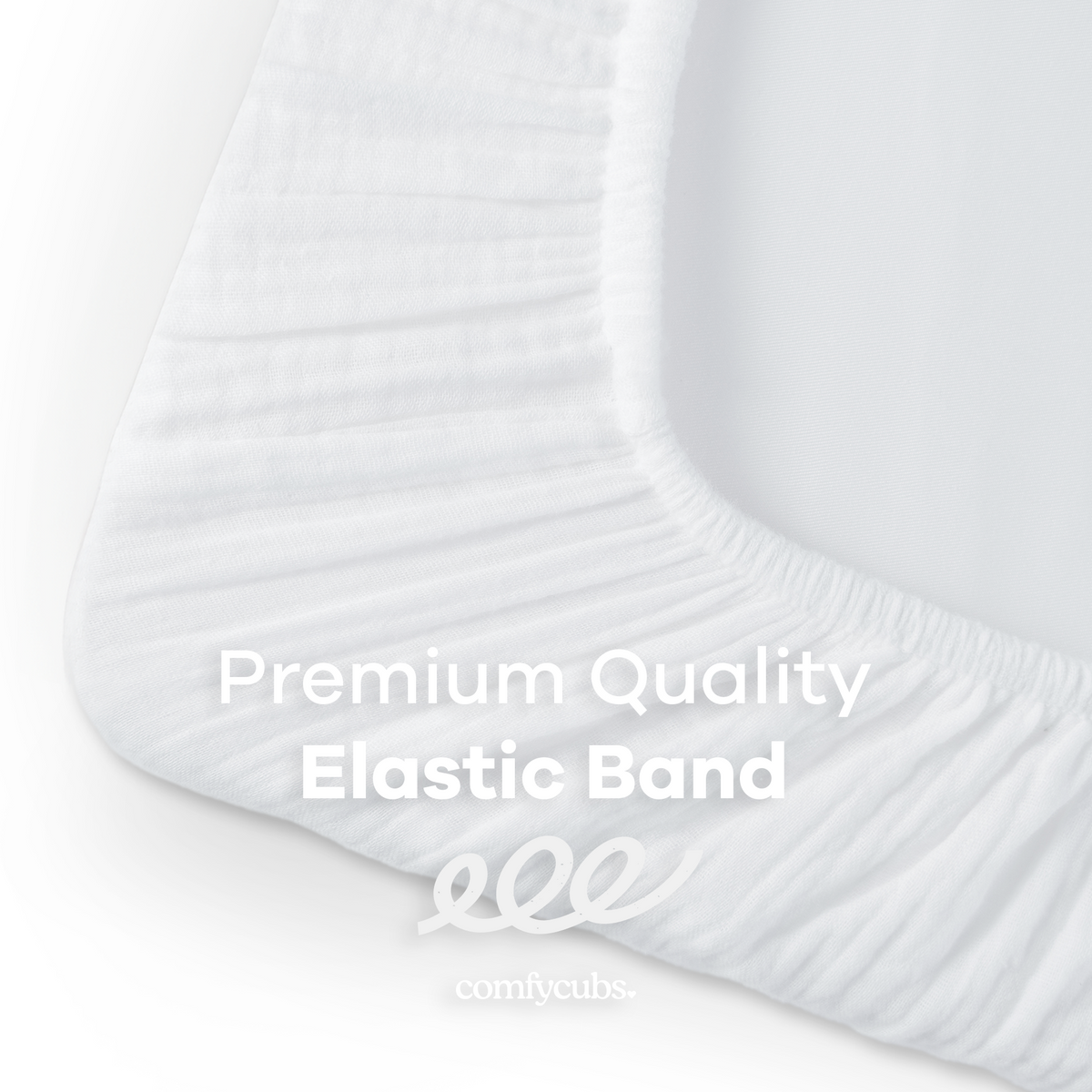 Comfy Cubs Muslin Fitted Bassinet Cradle Sheet
