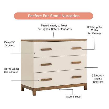 dadada LaLa Little 3-Drawer Dresser