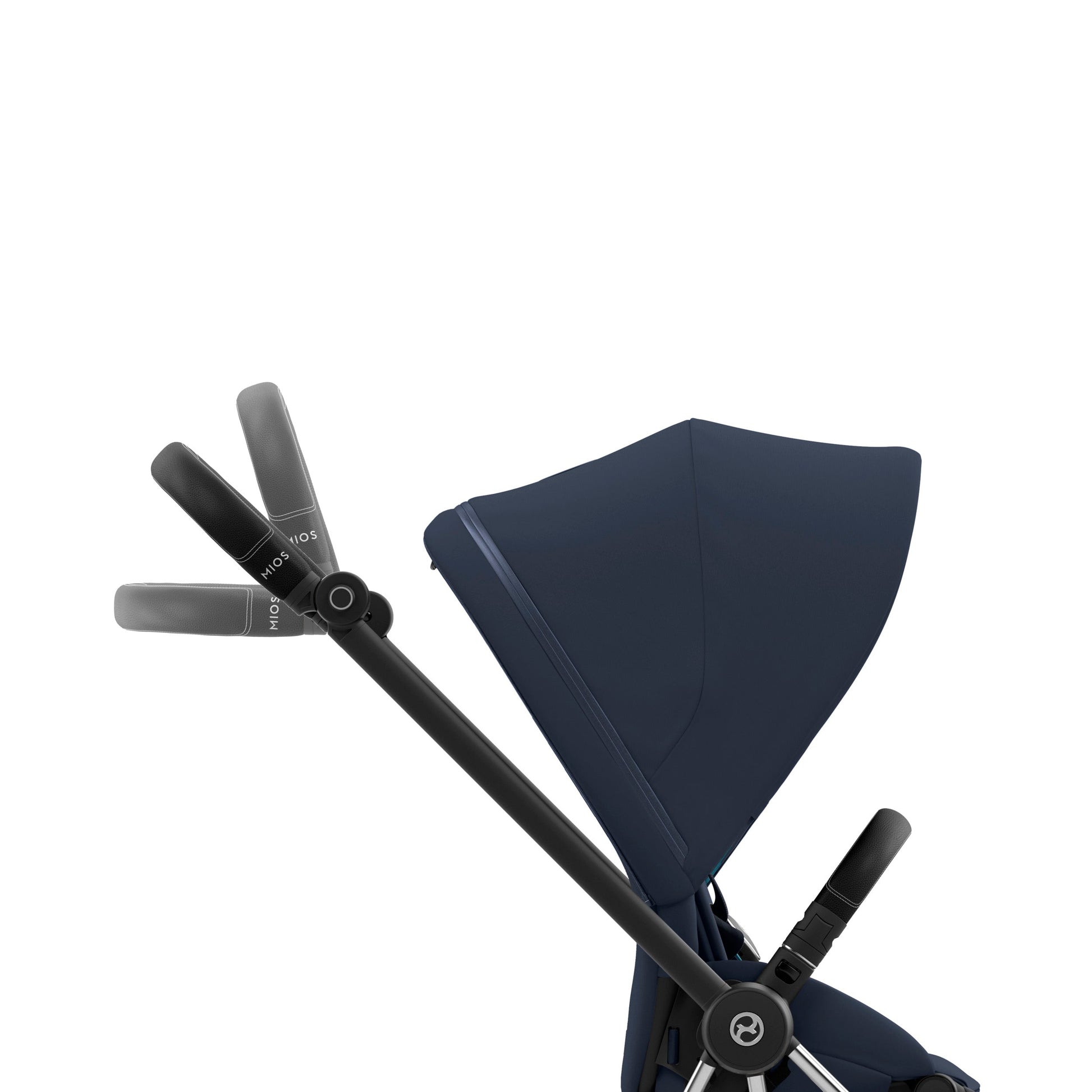 magic beans cybex Mios 3 Stroller Chrome/Black Nautical Blue