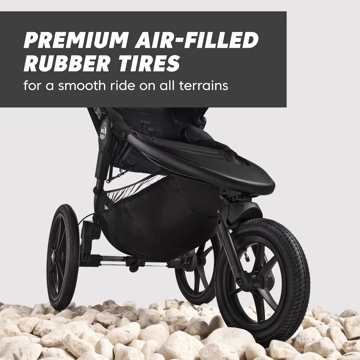 jogging stroller with solid tires Baby Jogger Summit X3 Single Jogging Stroller – Swaddles Baby