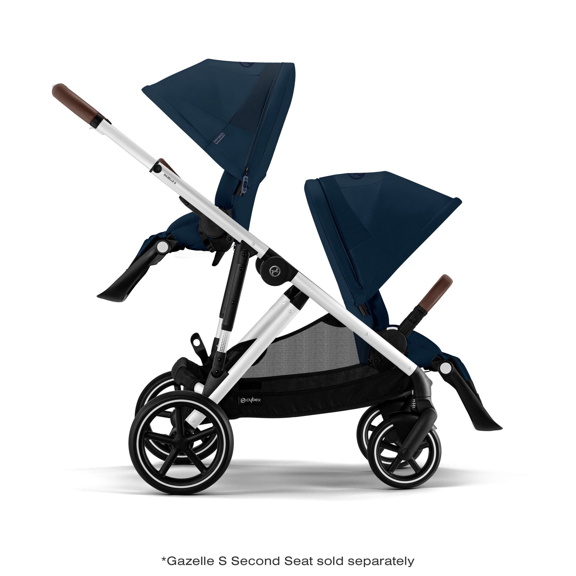 Cybex Gazelle S Stroller Moon Black/Silver Frame
