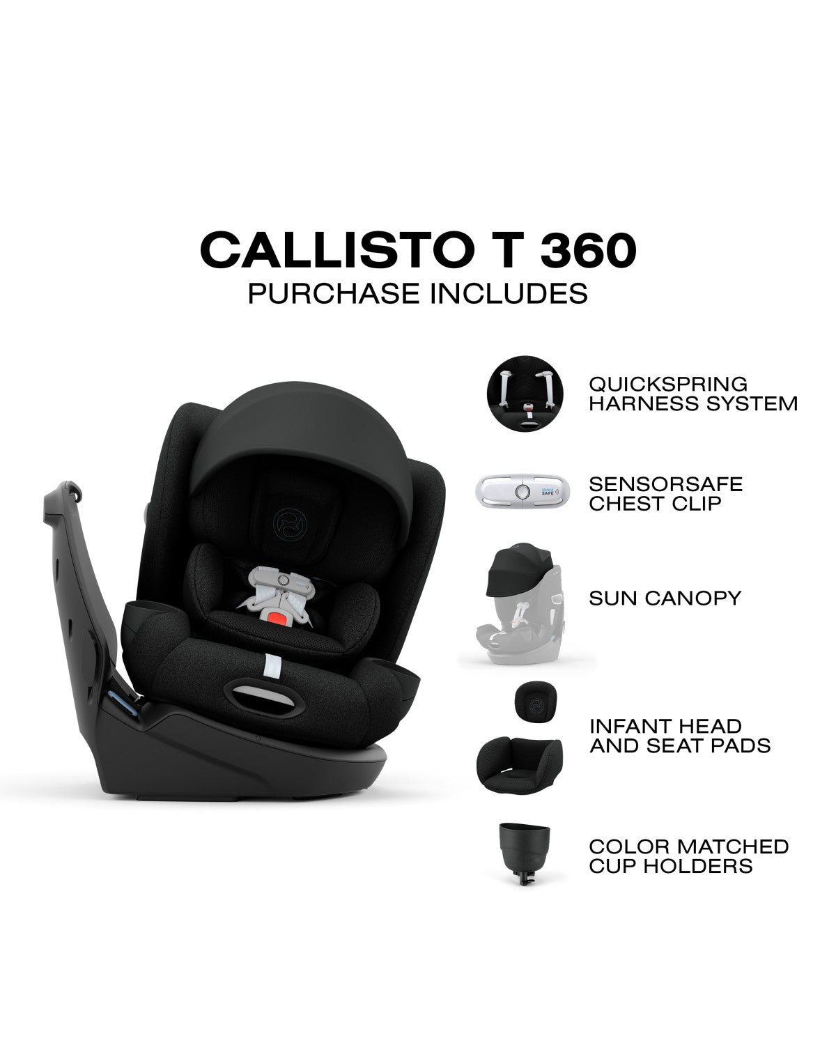 Cybex Callisto T 360° Rotating All-in-One Convertible Car Seat