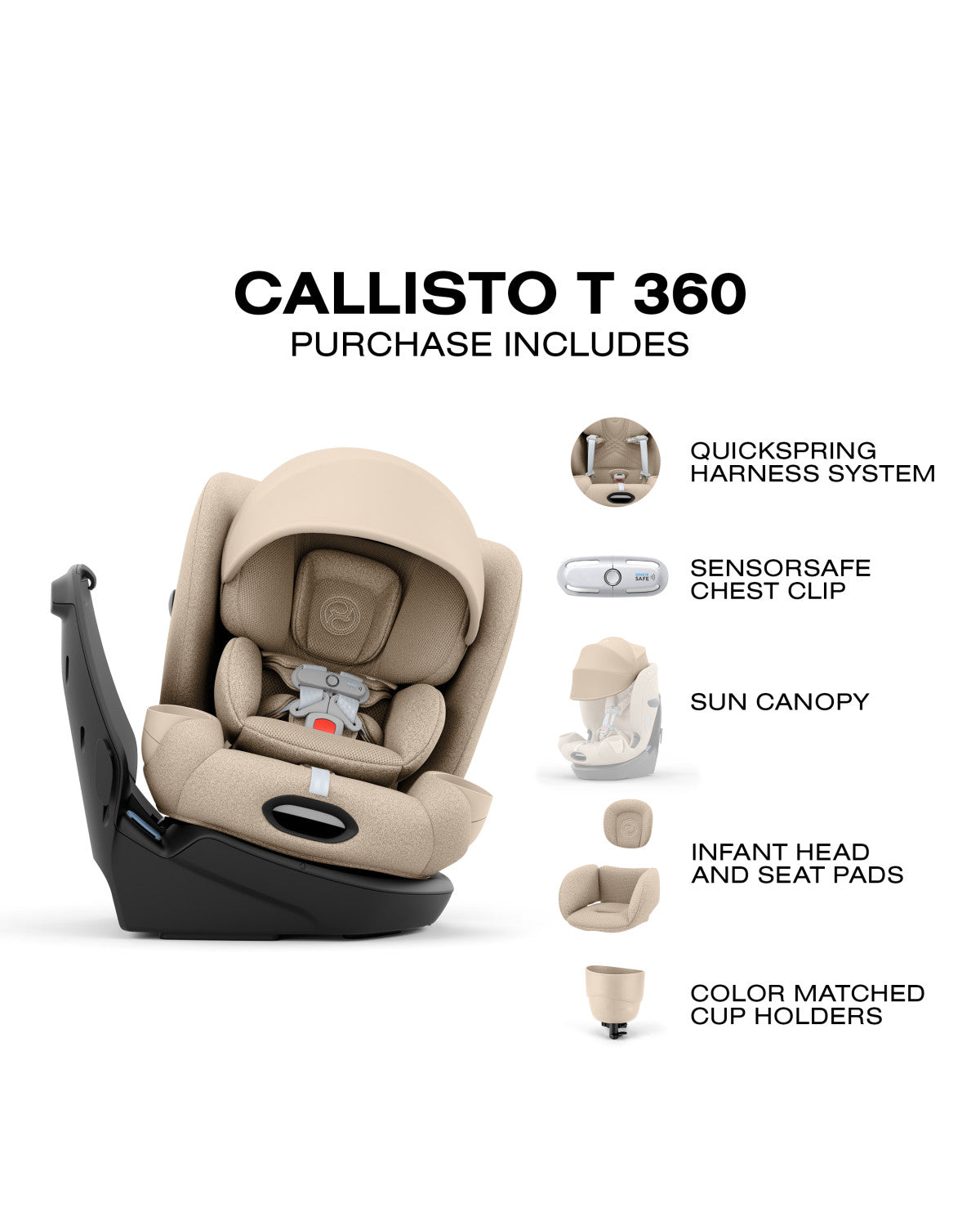 Cybex Callisto T 360° Rotating All-in-One Convertible Car Seat