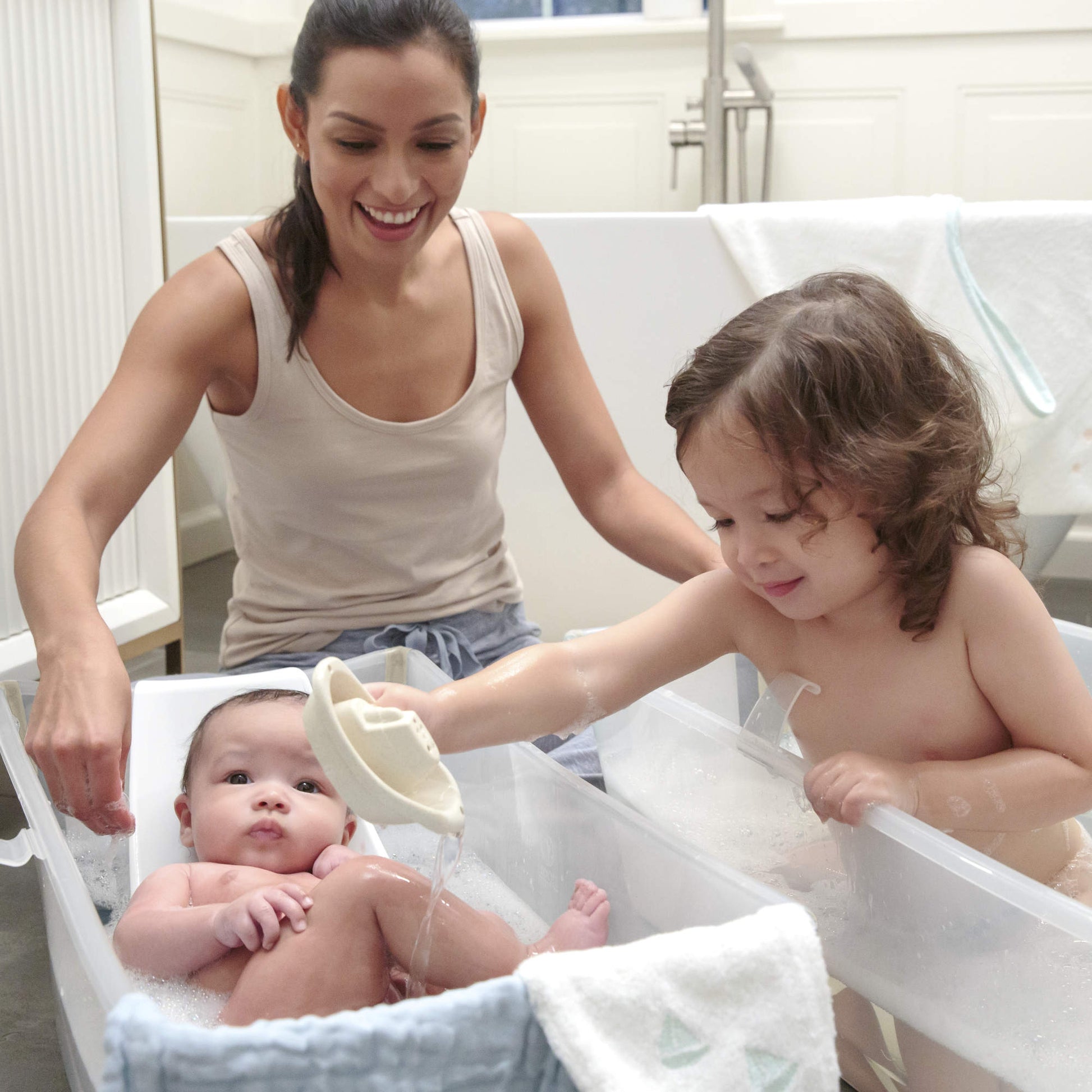 stokke flexi bath set Stokke Flexi Bath Bundle Sandy Beige