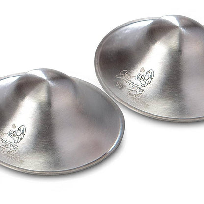 MOOGCO 999k Silver Nursing Cups Nipple Shields