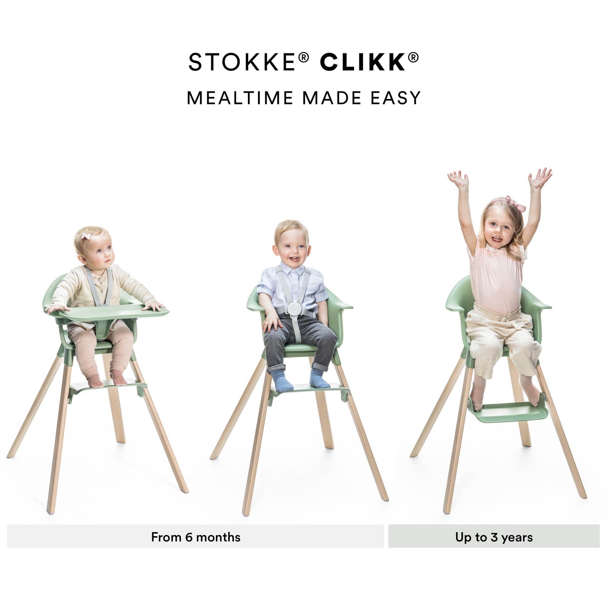 stokke clikk high chair green Stokke Clikk High Chair – Swaddles Baby