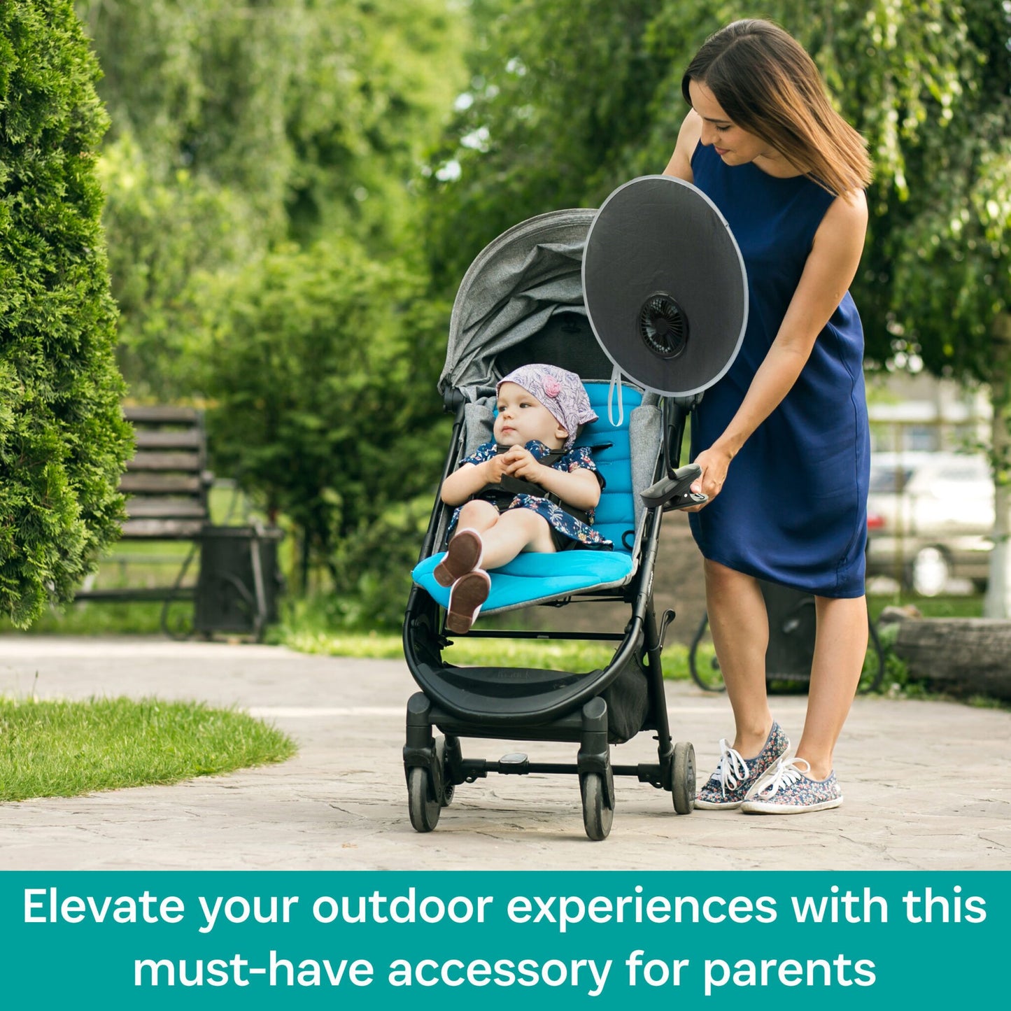 KidCo Stroller Coolshade Sunshade + Fan