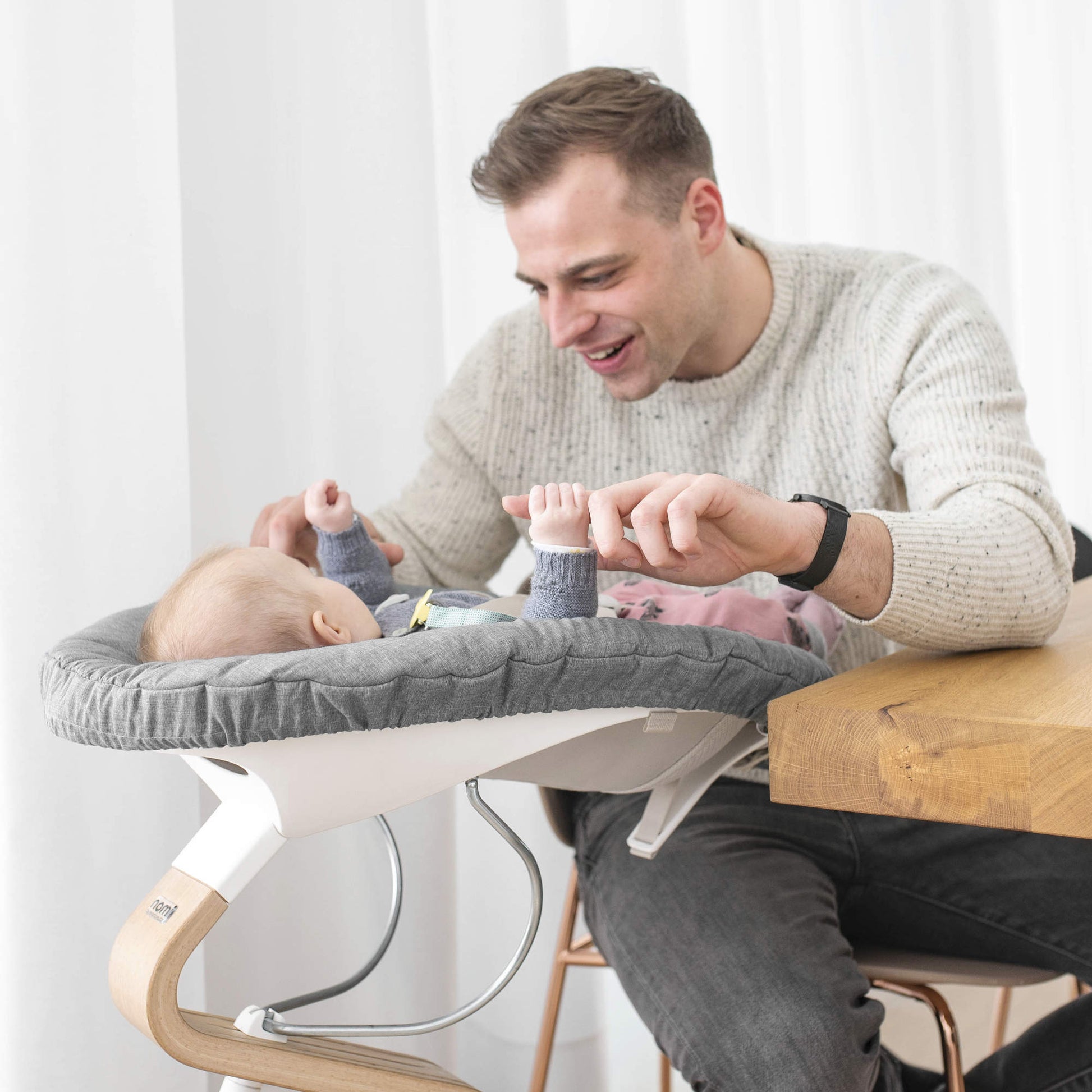 stokke nomi set Nomi Newborn Set by Stokke White/Grey Sand
