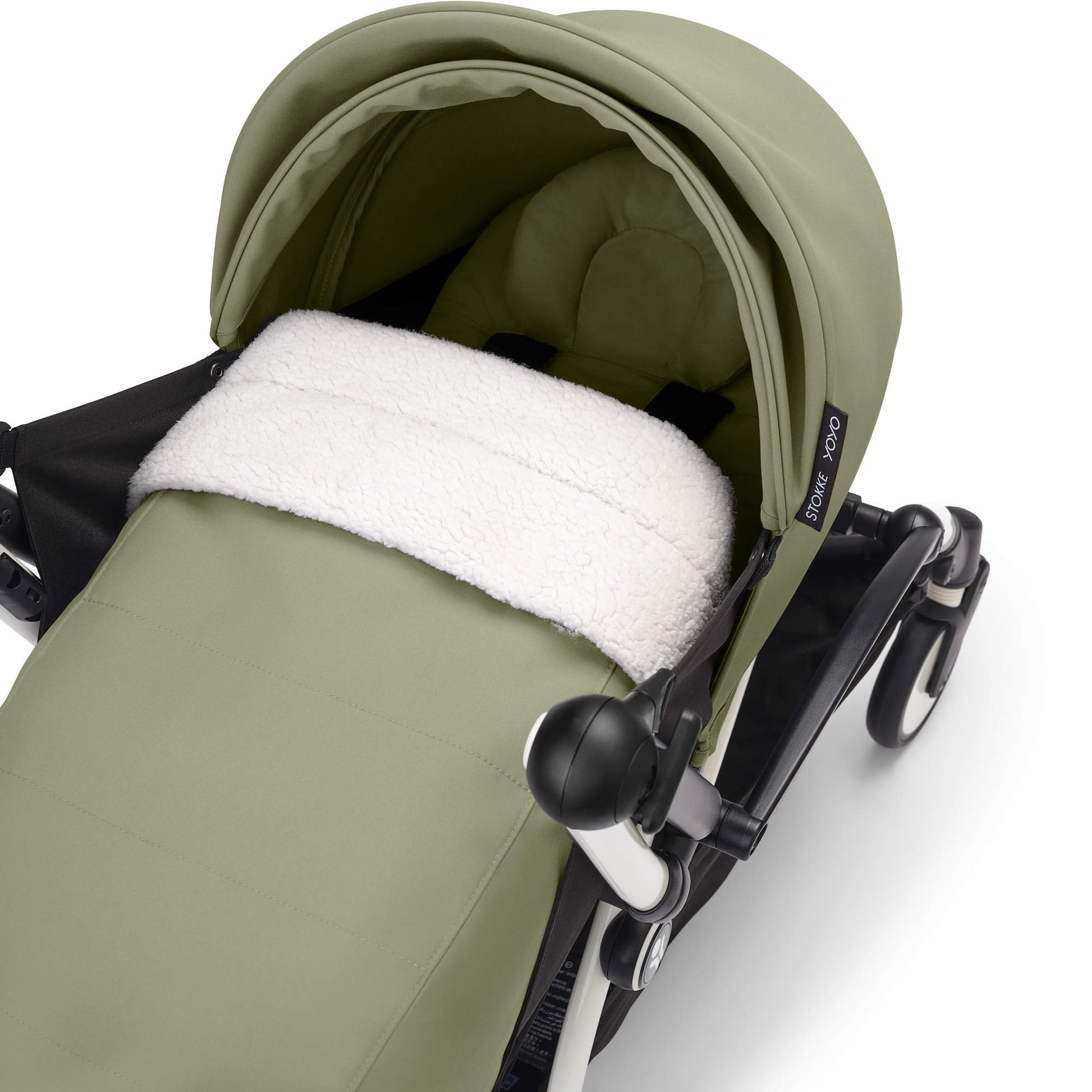 stokke newborn kit Stokke YOYO³ Newborn to Toddler Stroller Bundle, Olive