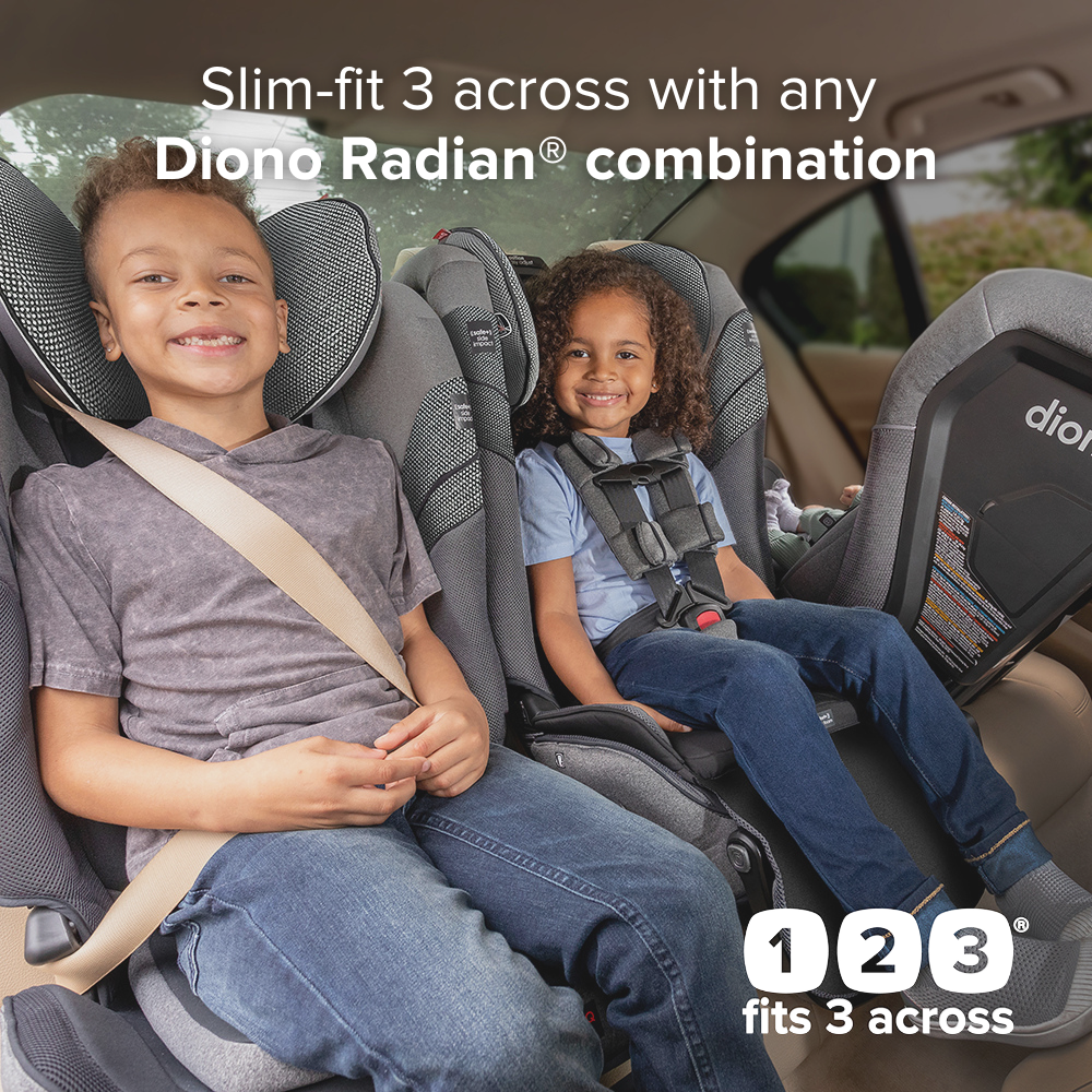 Diono car seat 3 across sales