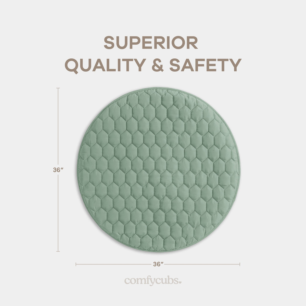 Comfy Cubs Play Mat with Non-Slip Bottom