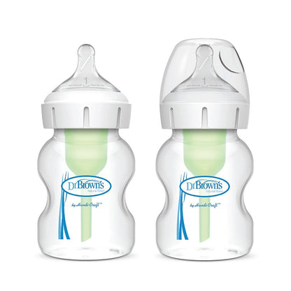 Dr. Brown's Natural Flow Anti-Colic Options+ Wide-Neck Baby Bottle