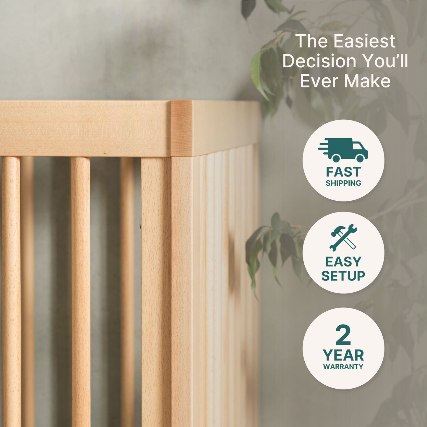 dadada Soho 3-in-1 Convertible Crib