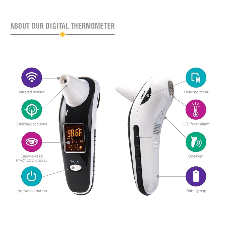 HealthSmart Non Contact Forehead/ Ear Digital Infrared Thermometer