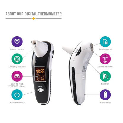 HealthSmart Non Contact Forehead/ Ear Digital Infrared Thermometer
