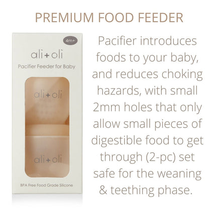 Ali+Oli Silicone Food & Fruit Feeder 2-Pack