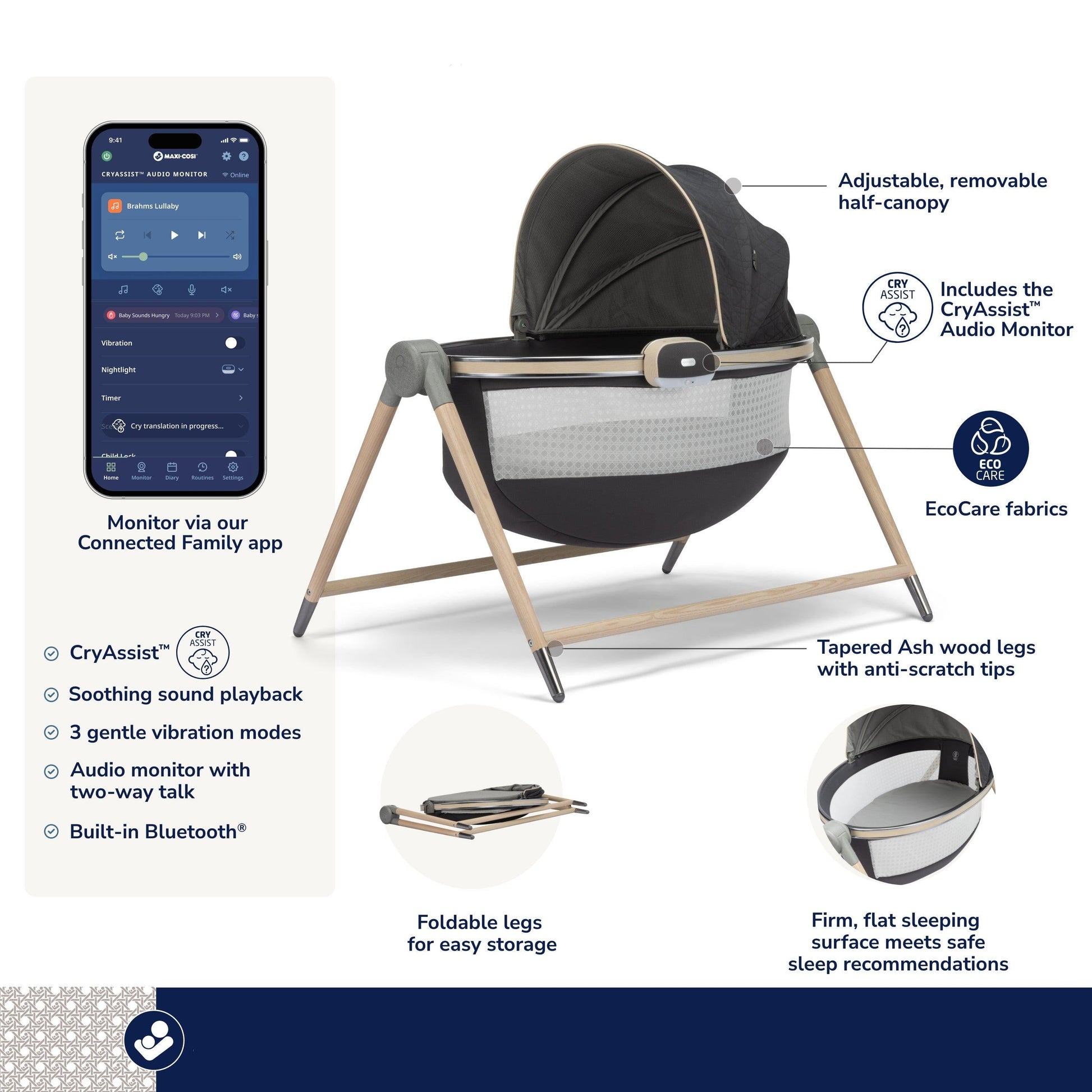 cry assist maxi cosi Maxi Cosi Kindred Sibia Bassinet