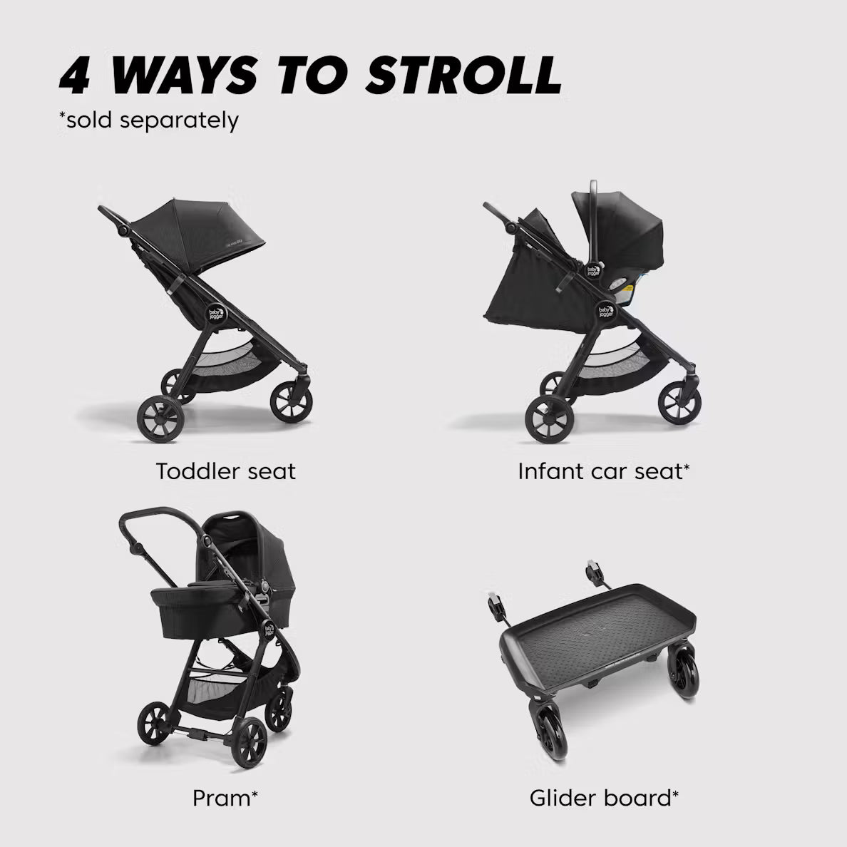 city stroller car seat Baby Jogger City Mini GT2 Single Stroller – Swaddles Baby