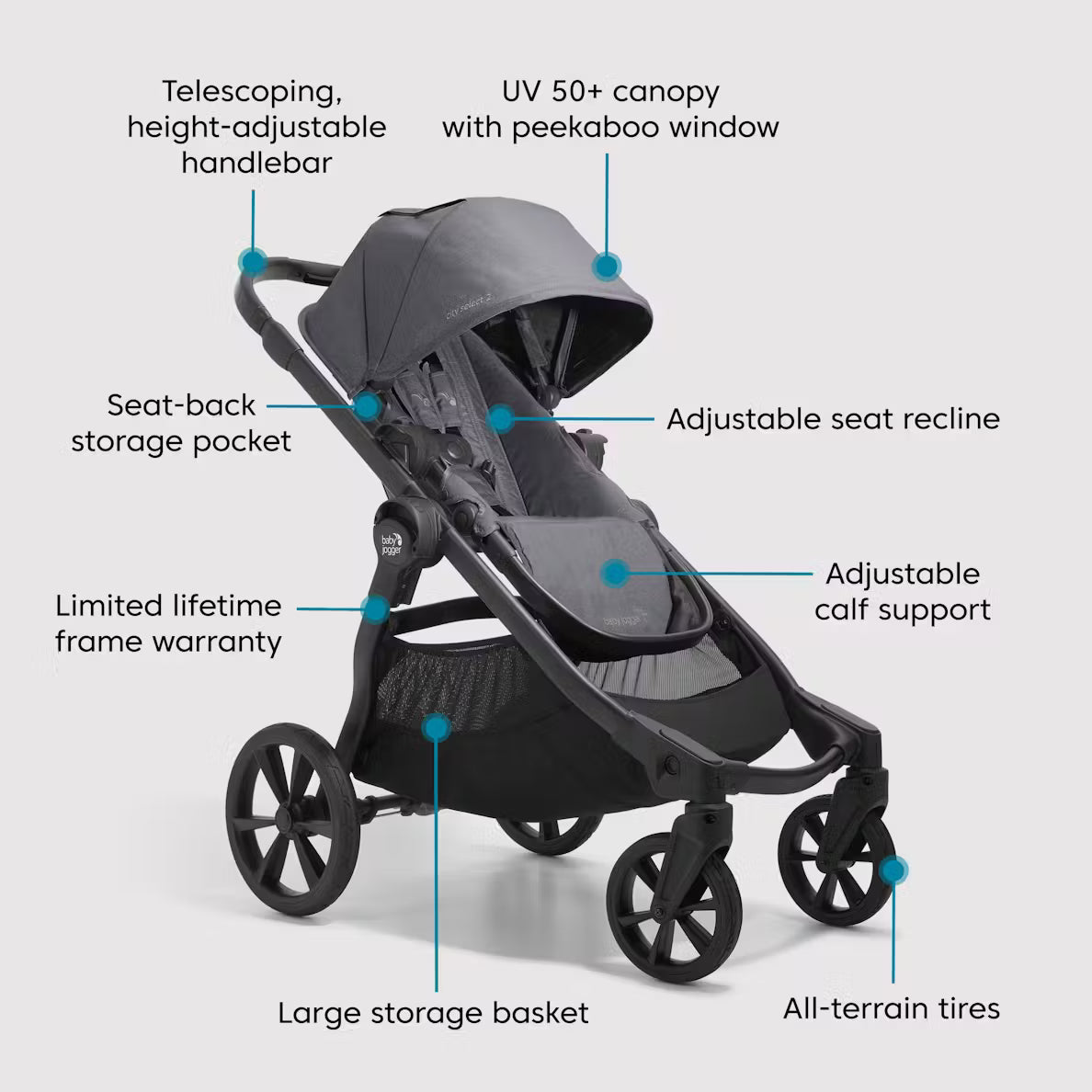 city select 2 double stroller Baby Jogger City Select 2 Single-to-Double Stroller – Swaddles Baby