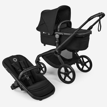 bugaboo fox 3 size Bugaboo Fox 5 Renew Stroller-Convertible 2 in 1 Seat With Carry Cot Mode-Height Adjustable Parent Handle Bar-Reversible & Flat Reclining Seat-One Hand