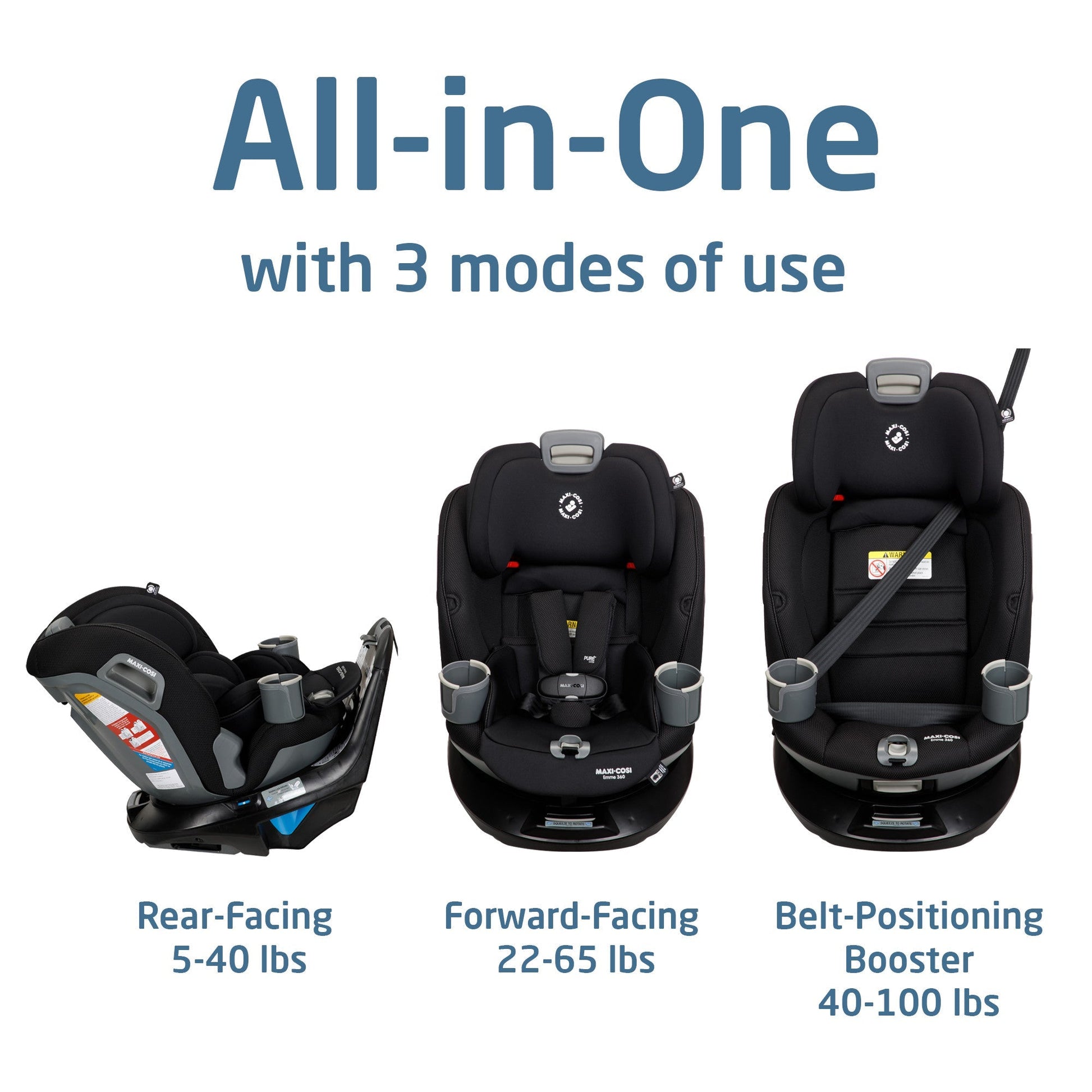 maxi cosi emme 360 safety rating Maxi-Cosi Emme 360° Rotating All-in-One Convertible Car Seat