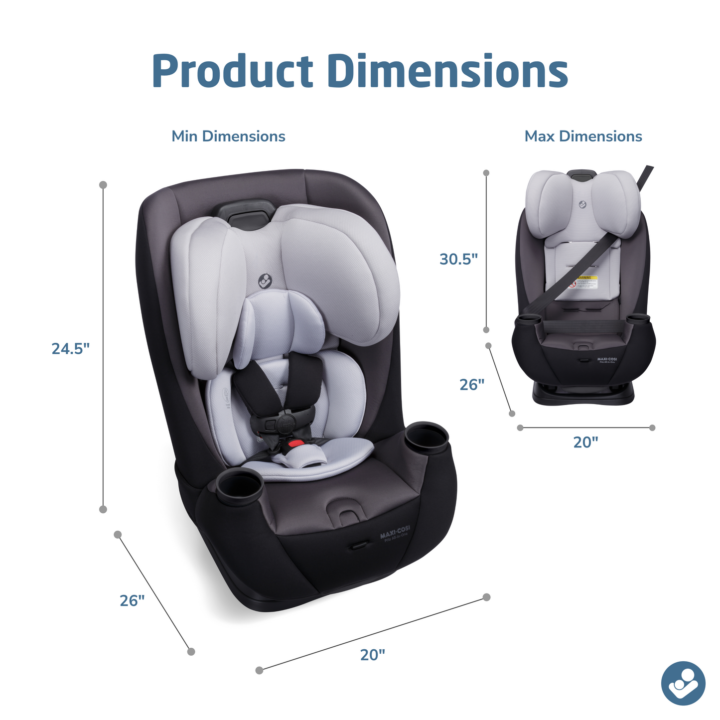 Maxi-Cosi Pria All-in-One Convertible Car Seat with PureCosi & EcoCare
