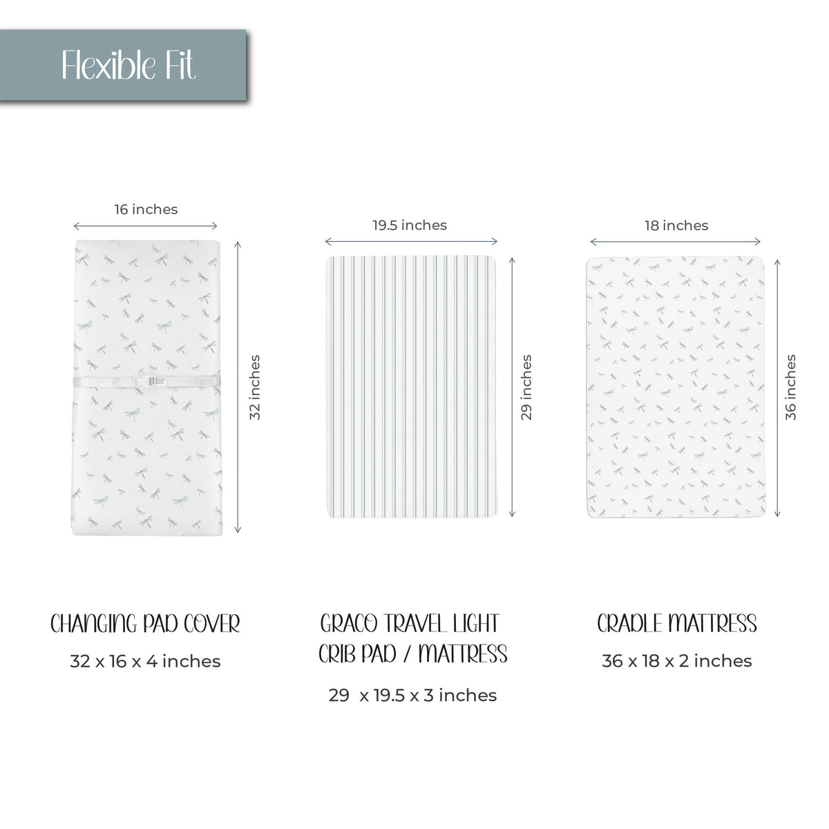 Ely's & Co. Cotton Cradle Sheet/ Changing Pad Cover - 2 Pack