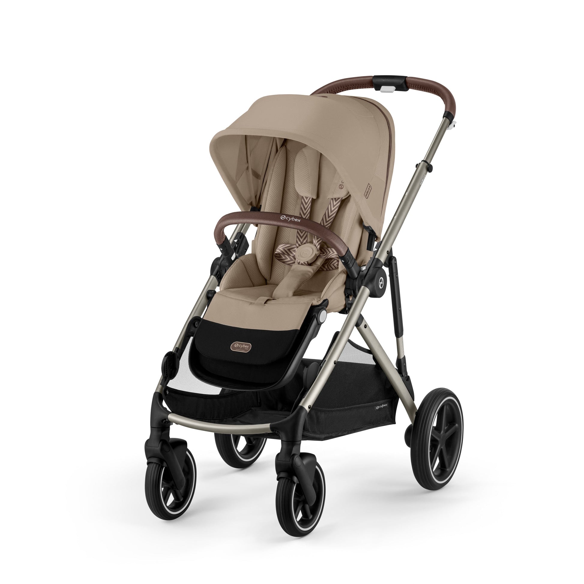 Gazelle S Stroller by Cybex Silver Frame with Stone Grey Seat