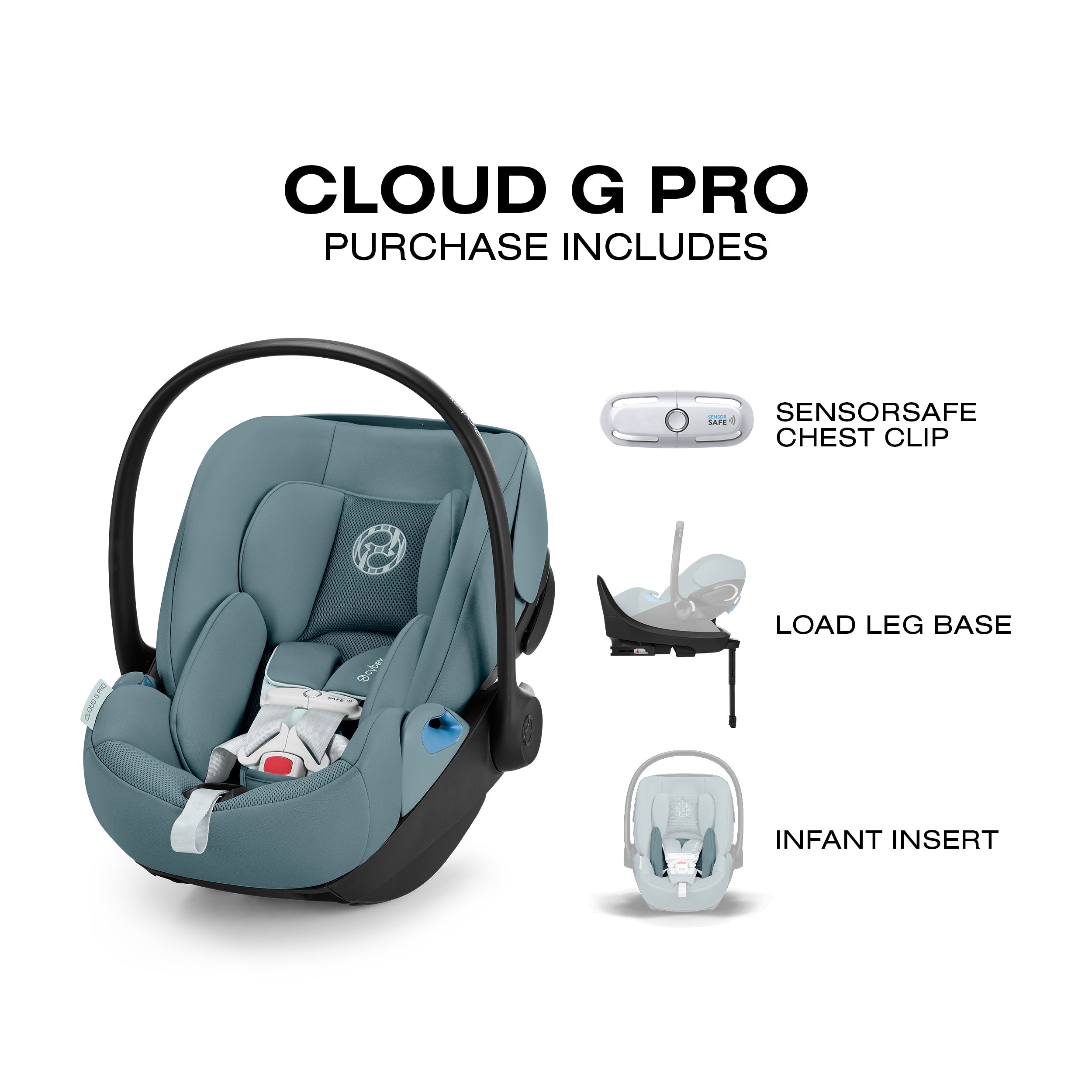 Cybex Cloud G Pro Comfort Extend Infant Car Seat – Swaddles Baby