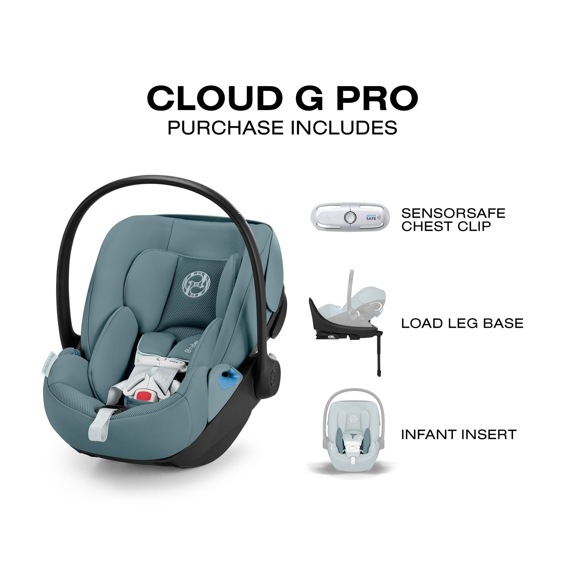 Cybex Cloud G Pro Comfort Extend Infant Car Seat – Swaddles Baby