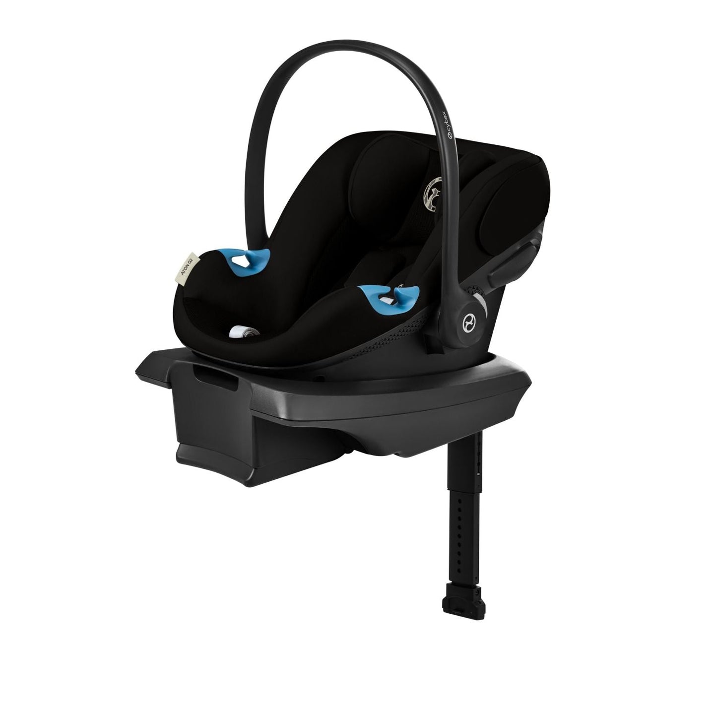 mininuts cybex Aton G2 Infant Car Seat with Load Leg Base by Cybex Moon Black