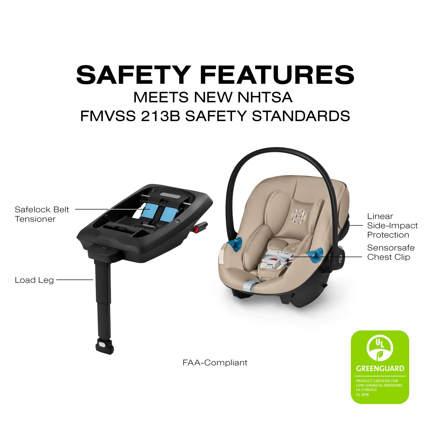 cybex car seat installation without base Cybex Aton G2 Infant Car Seat With Load Leg Base – Swaddles Baby