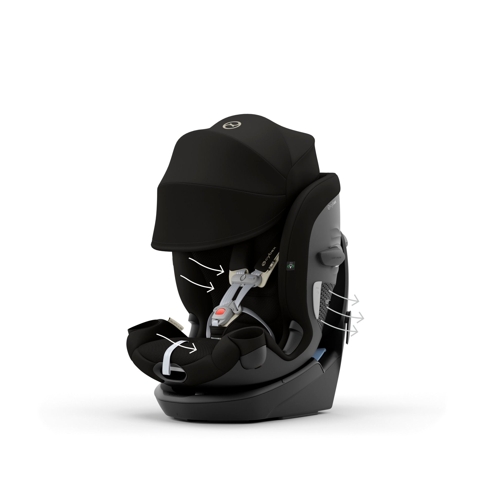 cybex car seat convertible Cybex Callisto G 360 Rotating All-in-One Car Seat Moon Black