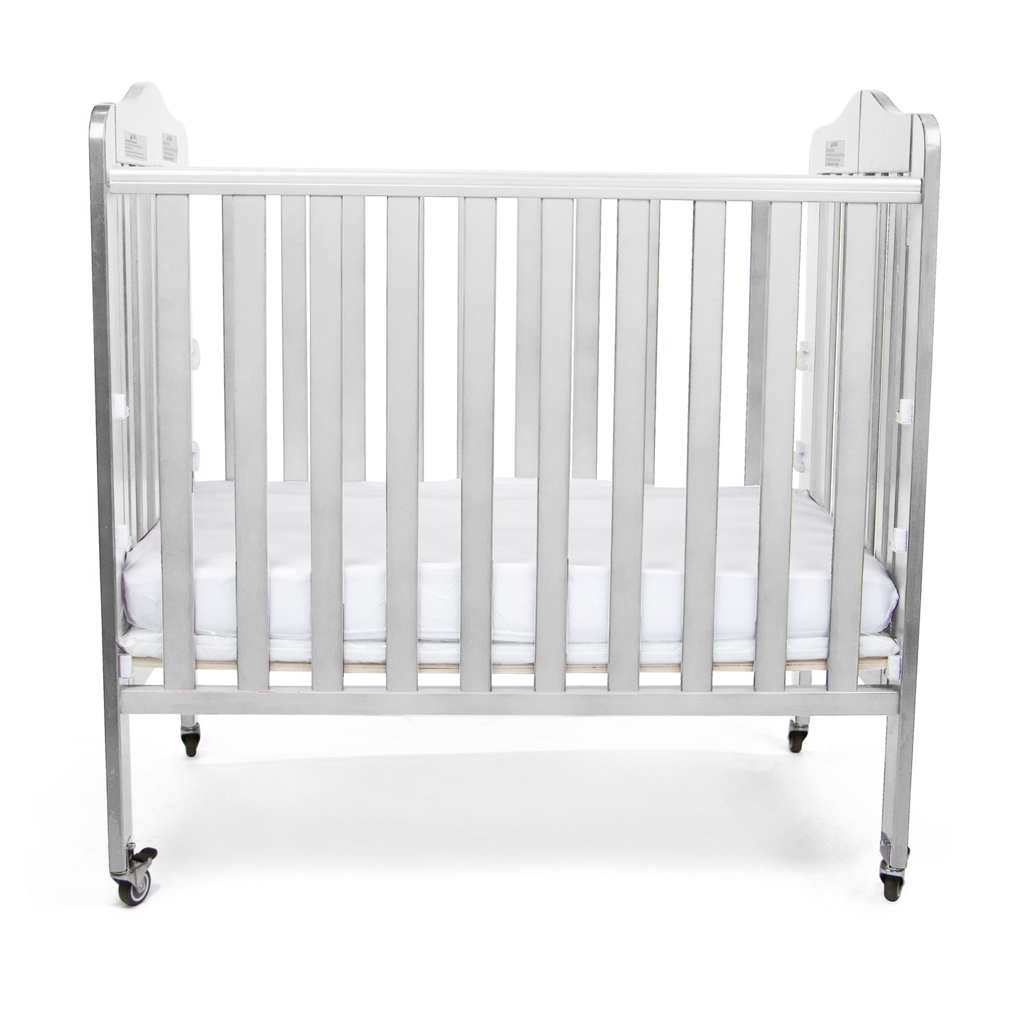 First Essentials Amber Curved Top Portable Mini Crib