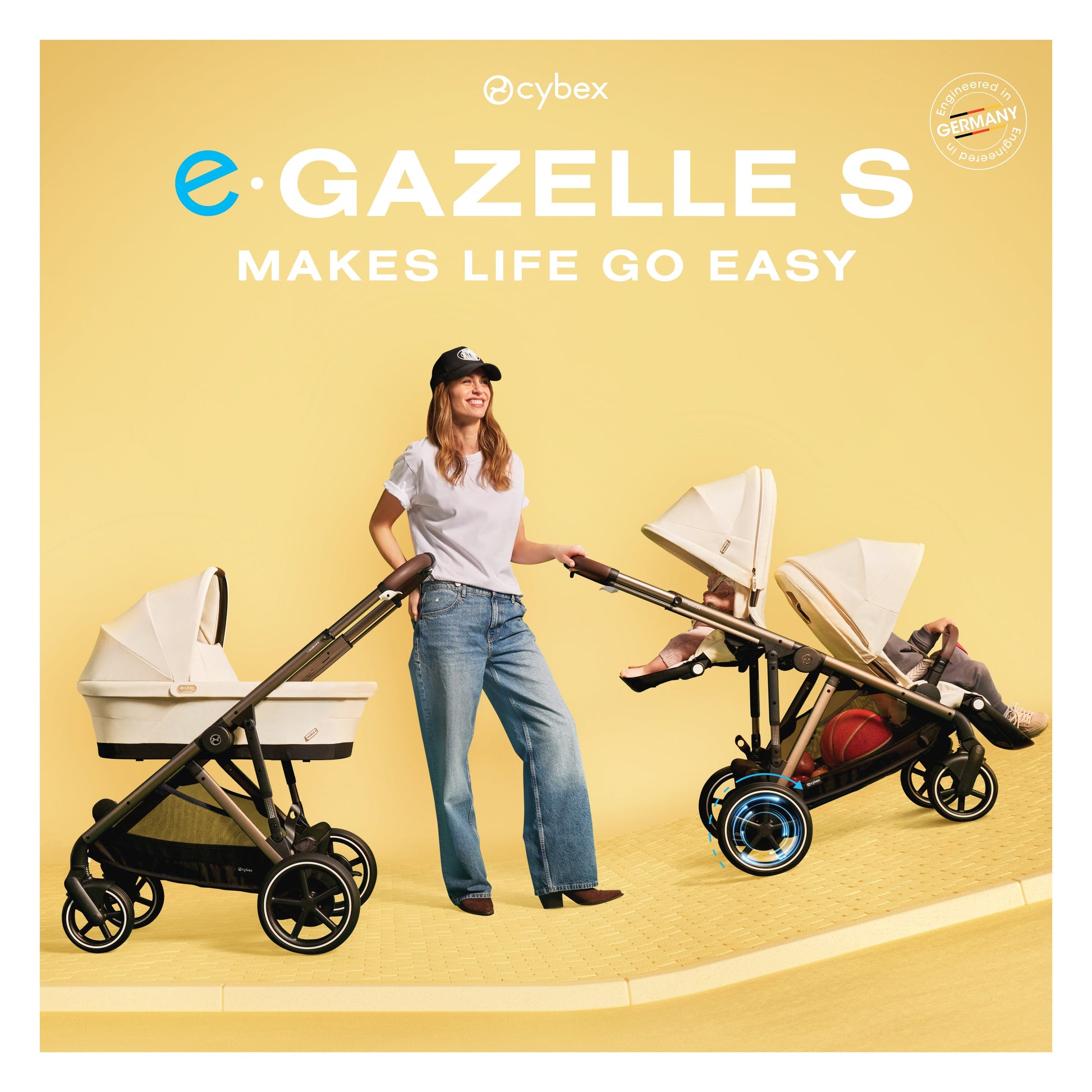 Cybex Gold E-Gazelle S Electronic Assist Stroller – Swaddles Baby