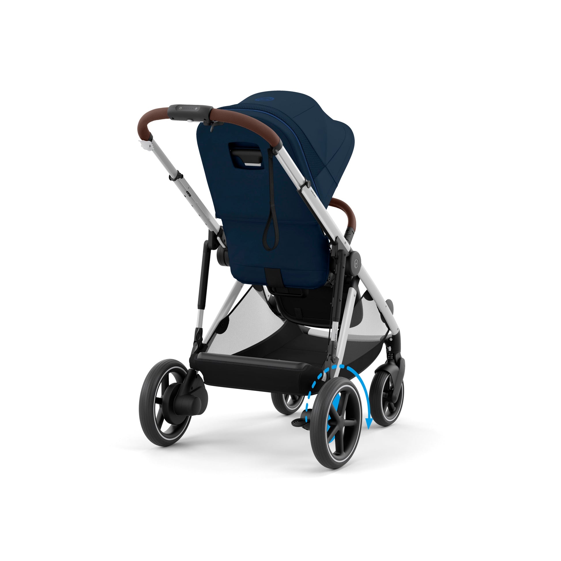 Cybex e-Gazelle S Electronic Assist Stroller, Black Frame/Moon Black