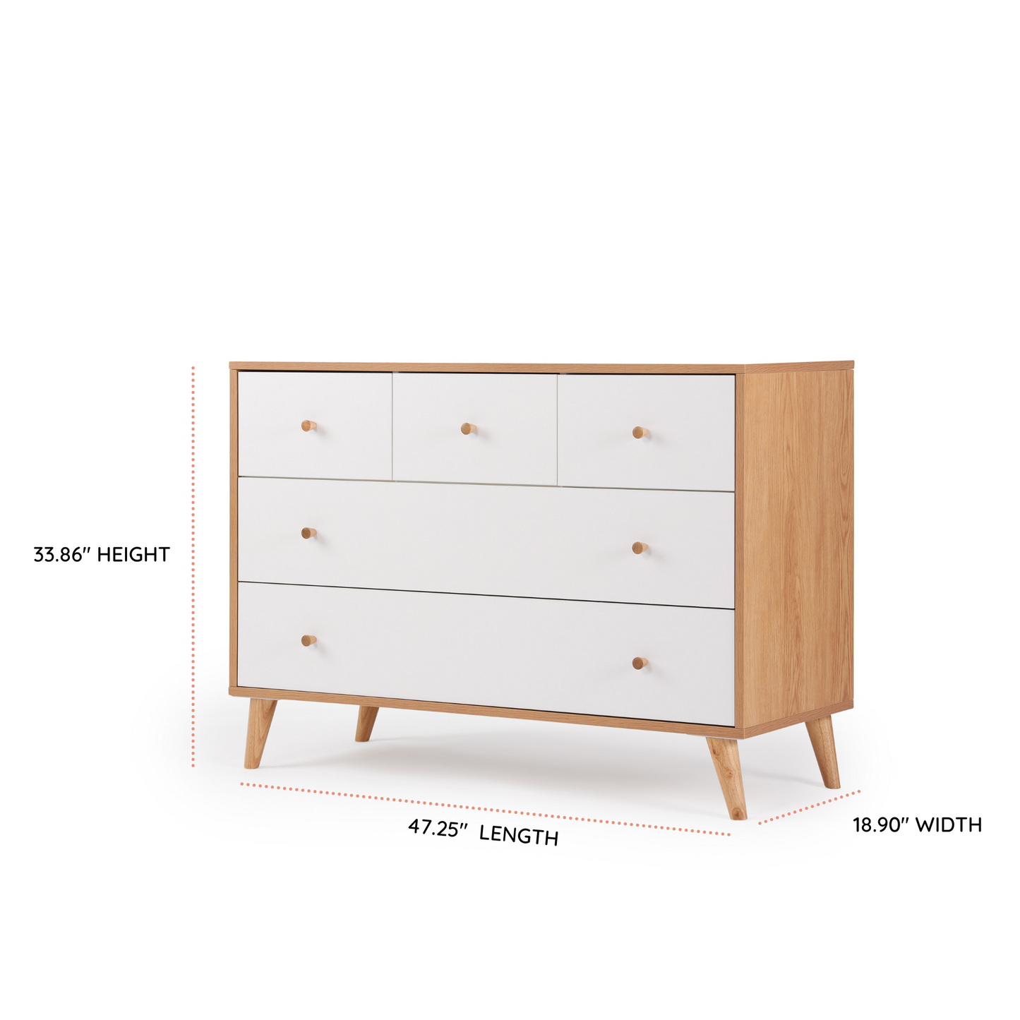 dadada Austin 5-Drawer Dresser
